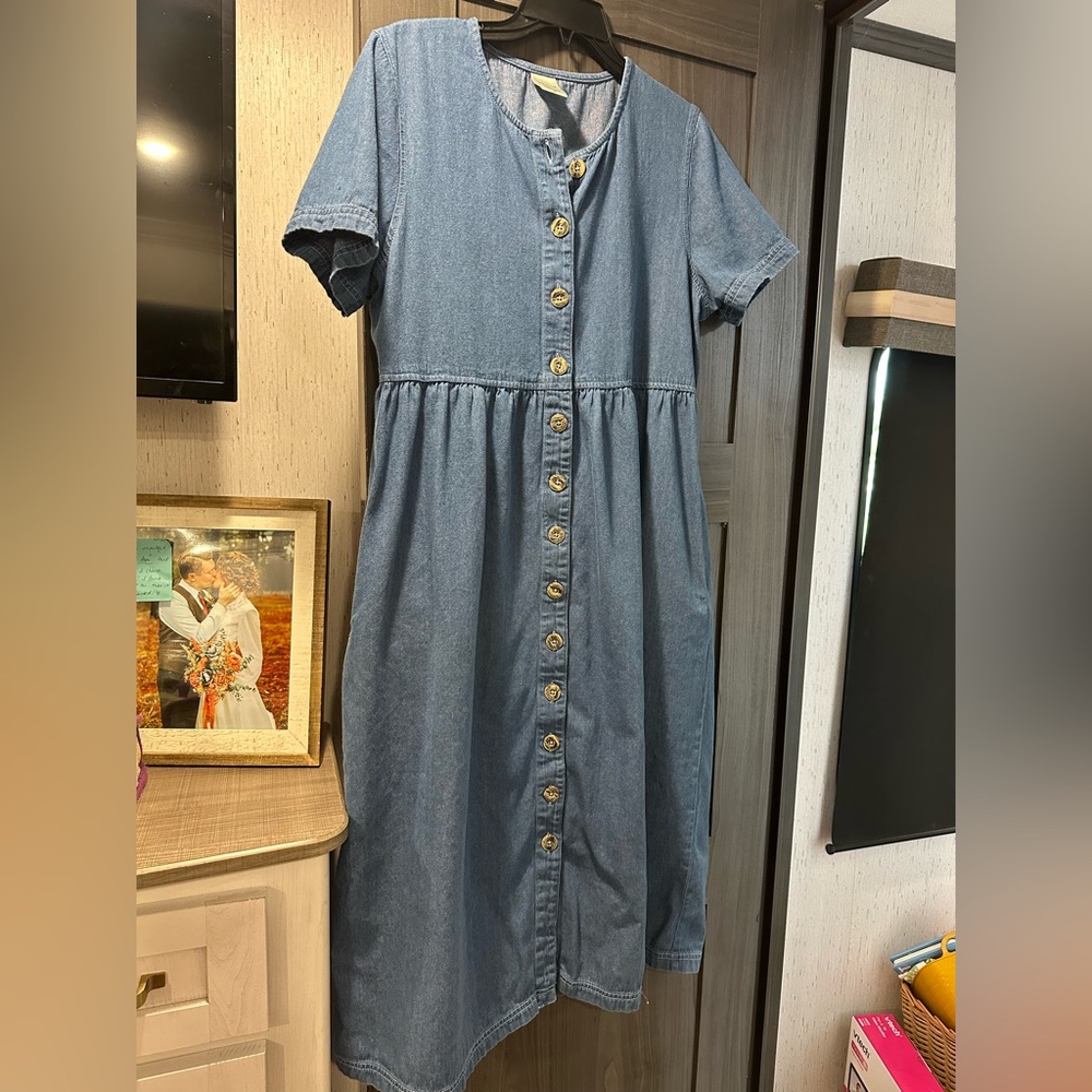 SOLD Blair Denim Dress 100% cotton medium